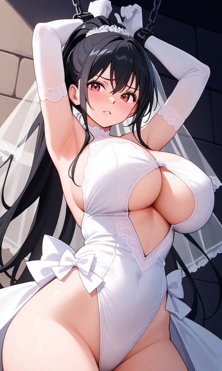 【微エロ】フェチコレVol.24吊り上げ拘束されて辱められるウェディングビキニの人妻（黒髪ポニテのみ）【総枚数250枚】 - サンプル画像 3