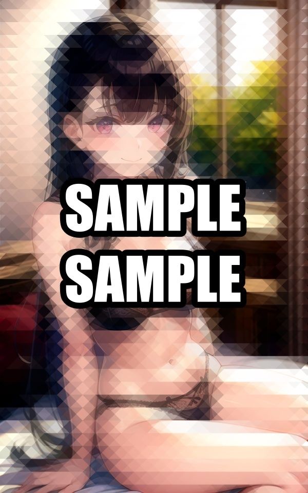 ベッドの開脚美女イラスト集 - サンプル画像 2