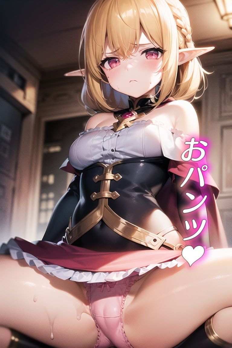 嫌な顔してパンツ見せてくる女の子〜エルフ編〜 - サンプル画像 3