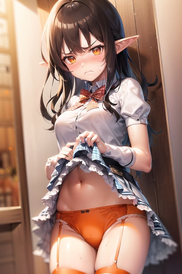 嫌な顔してパンツ見せてくる女の子〜エルフ編〜 - サンプル画像 10