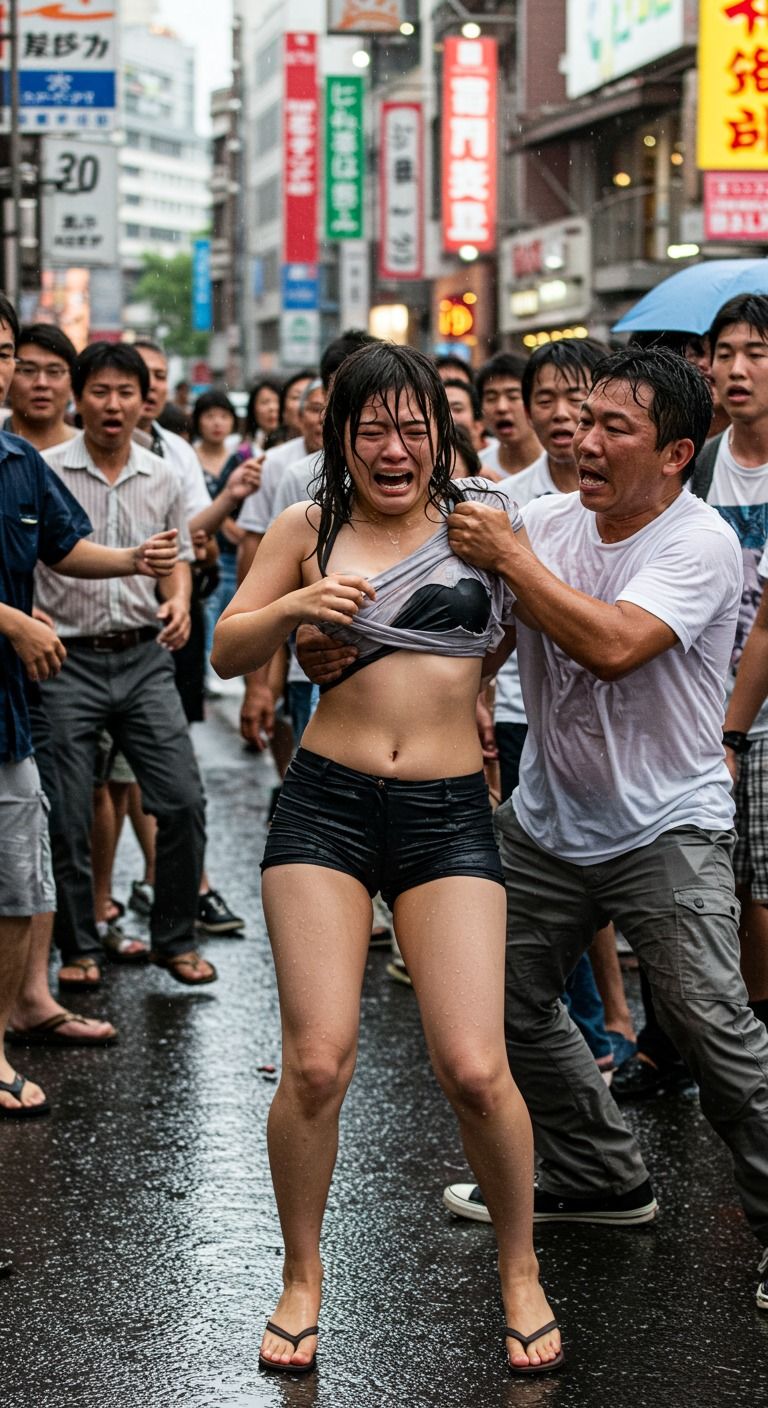 セクハラ×泣き顔 AI画像集 300枚超 - サンプル画像 4