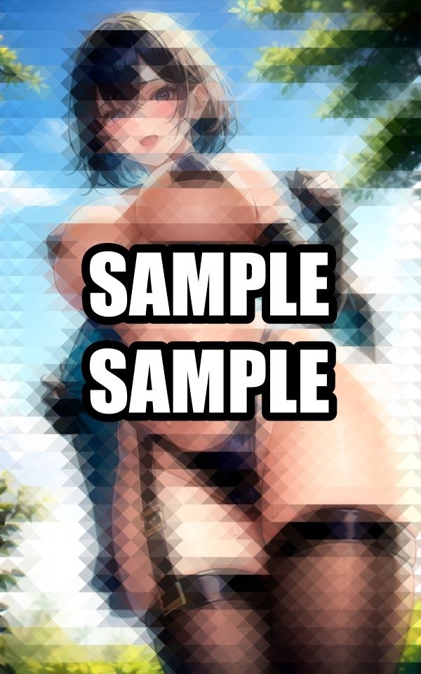 汗かきレオタード美女イラスト集 - サンプル画像 5