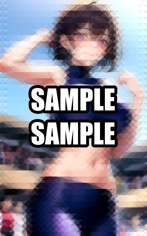 わき見せ陸上美女イラスト集 - サンプル画像 4