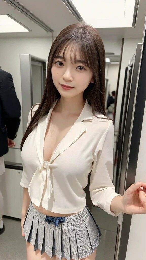 AI写真集グラビア45禁断の女子学生28:教室のきらめき笑顔がまぶしい少女たち - サンプル画像 3