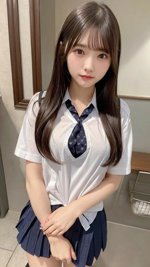 AI写真集グラビア46禁断の女子学生29:純白の放課後かわいさが詰まった青春 - サンプル画像 1