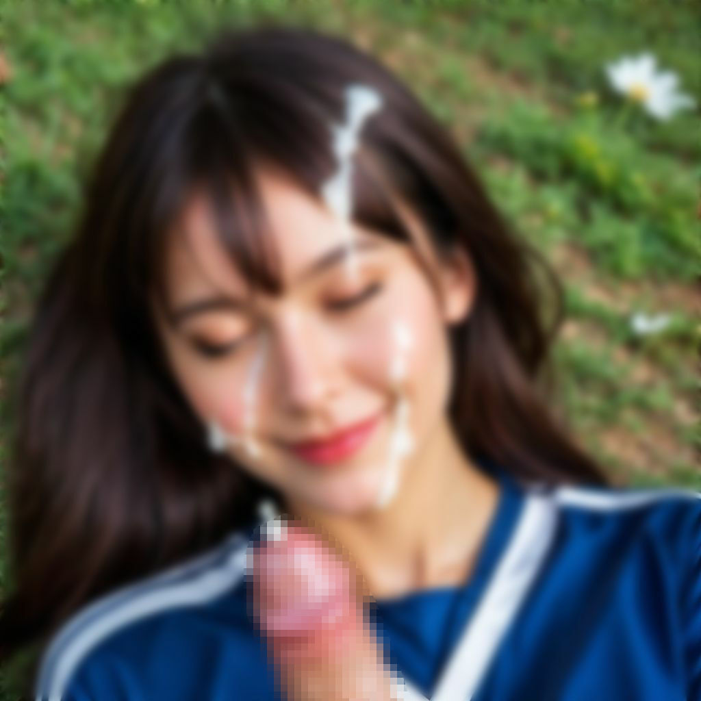 【ぶっかけ画像集】陸上女子編〜美女アスリートにザーメン発射！ - サンプル画像 2