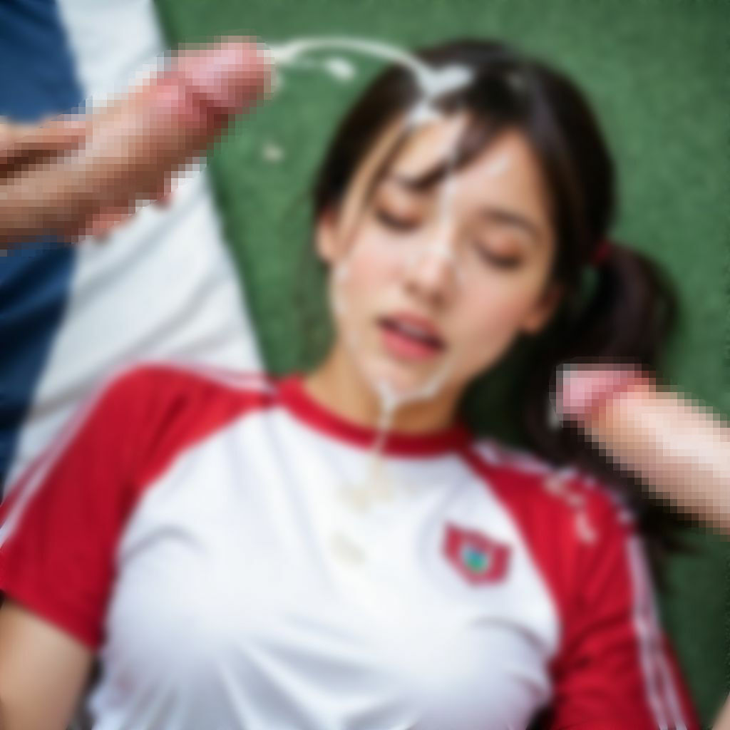 【ぶっかけ画像集】陸上女子編〜美女アスリートにザーメン発射！ - サンプル画像 7