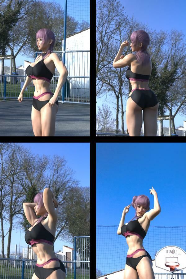 【TD100】最強のギャルキャバ嬢ボディビルダー『金城史恵（きんじょうふみえ）』の筋肉質ムキムキ写真集 Muscler-17 - サンプル画像 1