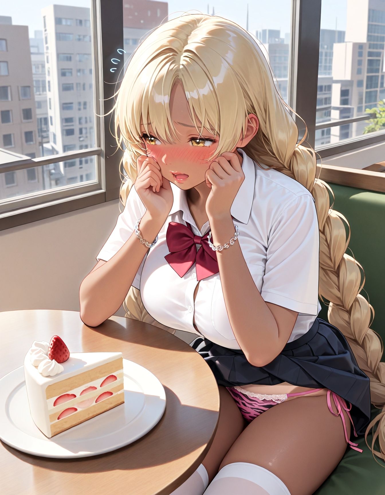 今ここでパンツ見せて 〜誰にもバレないようにね〜 - サンプル画像 1