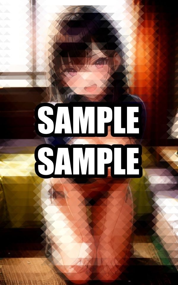 前のめりのメイド水着美女 - サンプル画像 5