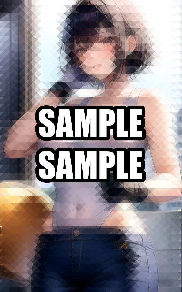 汗かき働く現場美女イラスト集 - サンプル画像 1