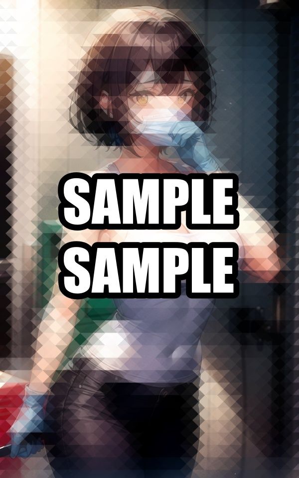 汗かき働く現場美女イラスト集 - サンプル画像 2