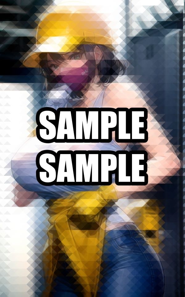 汗かき働く現場美女イラスト集 - サンプル画像 3