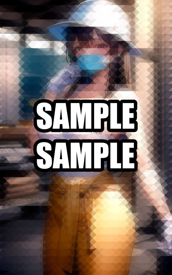 汗かき働く現場美女イラスト集 - サンプル画像 6