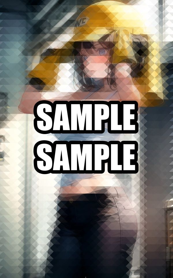 汗かき働く現場美女イラスト集 - サンプル画像 8