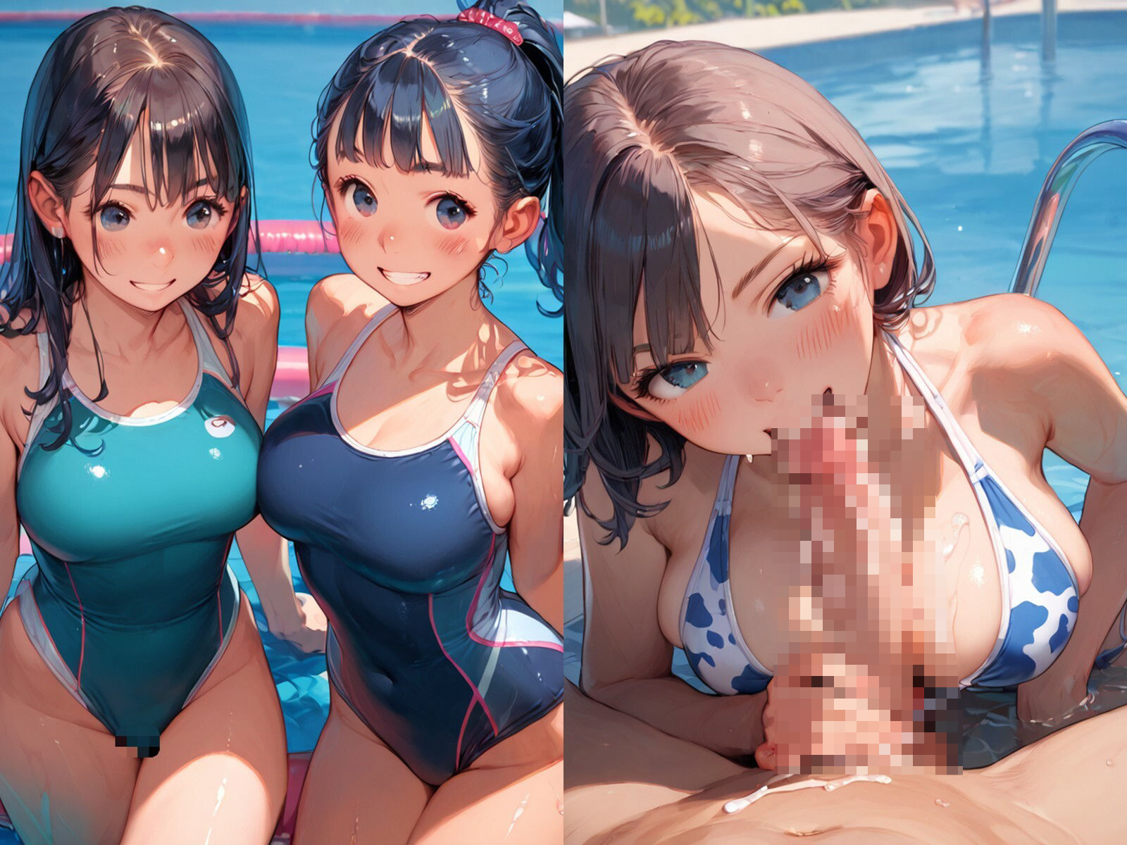 俺専属のおまんこ係になった水泳部と子作りしてみた - サンプル画像 1