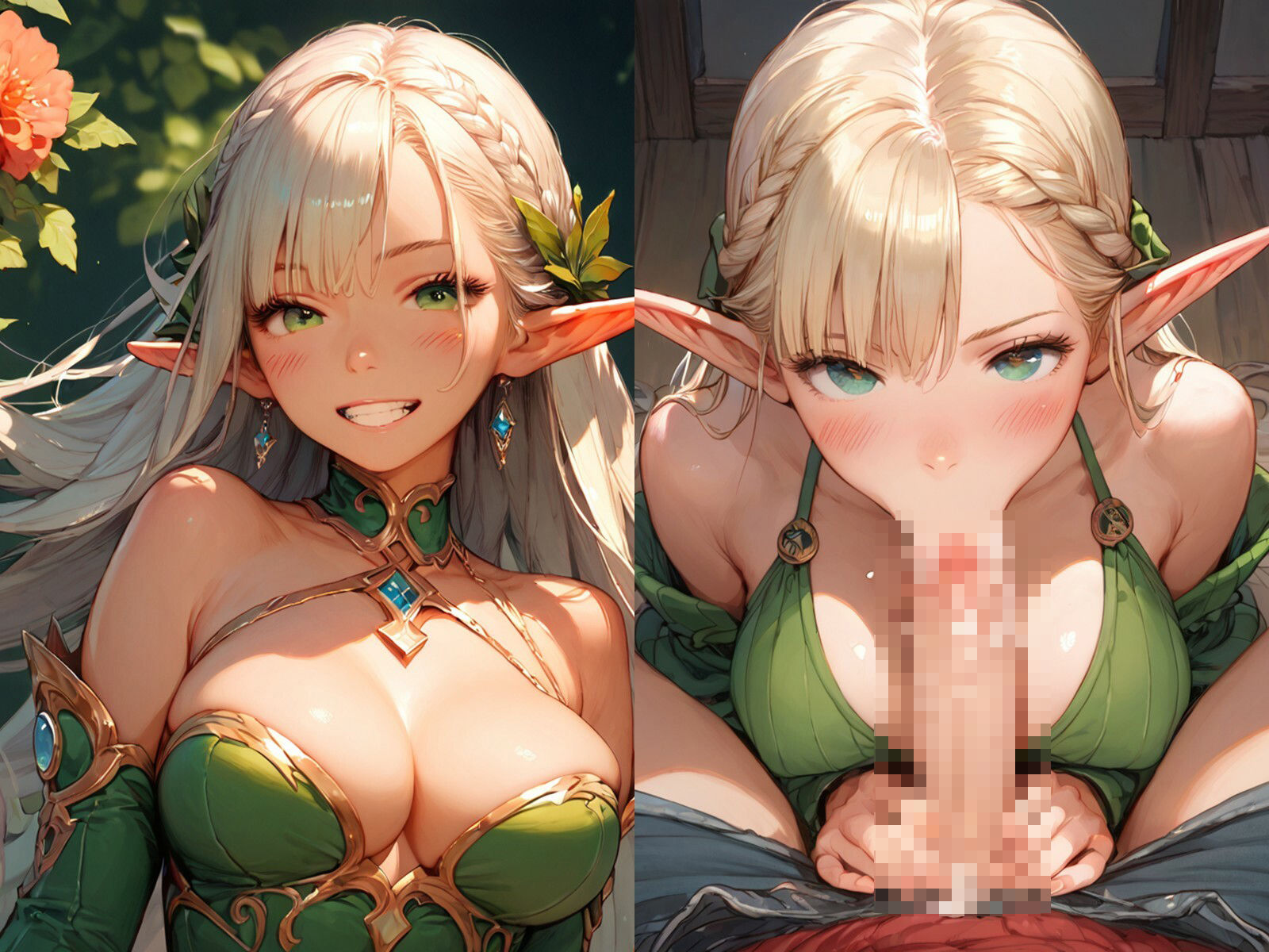 俺専属のおまんこ係になったエルフと子作りしてみた - サンプル画像 1