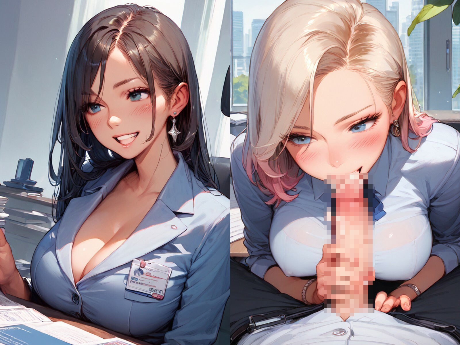 俺専属のおまんこ係になったOLと子作りしてみた - サンプル画像 1