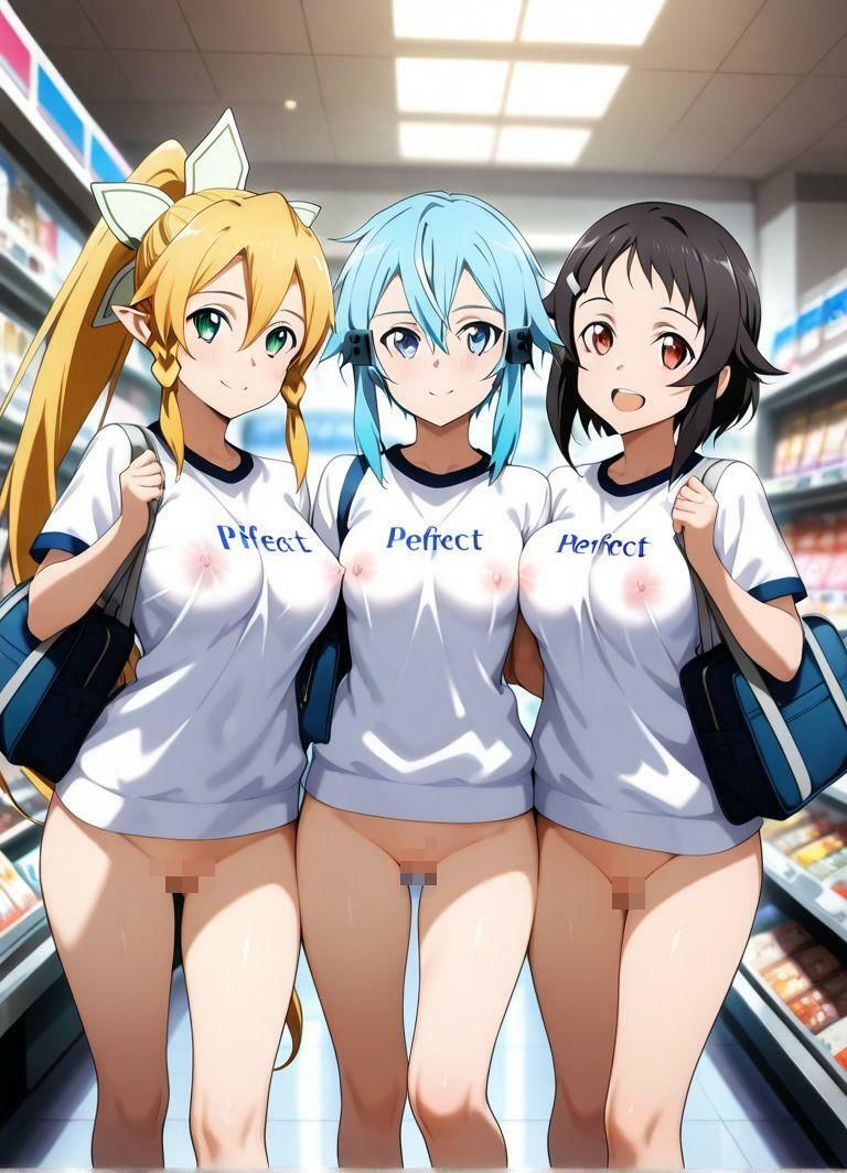 全裸登校-SAOヒロインず- - サンプル画像 4