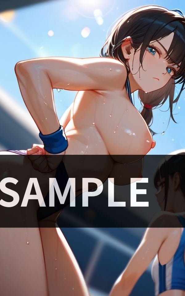 スポーツ女子 本番前の 本気ストレッチ - サンプル画像 2