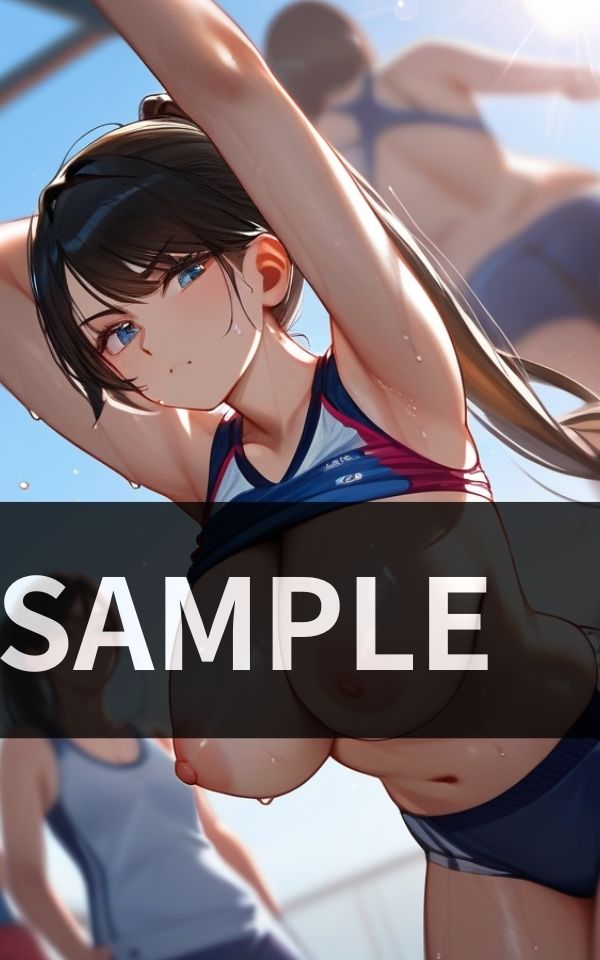 スポーツ女子 本番前の 本気ストレッチ - サンプル画像 5