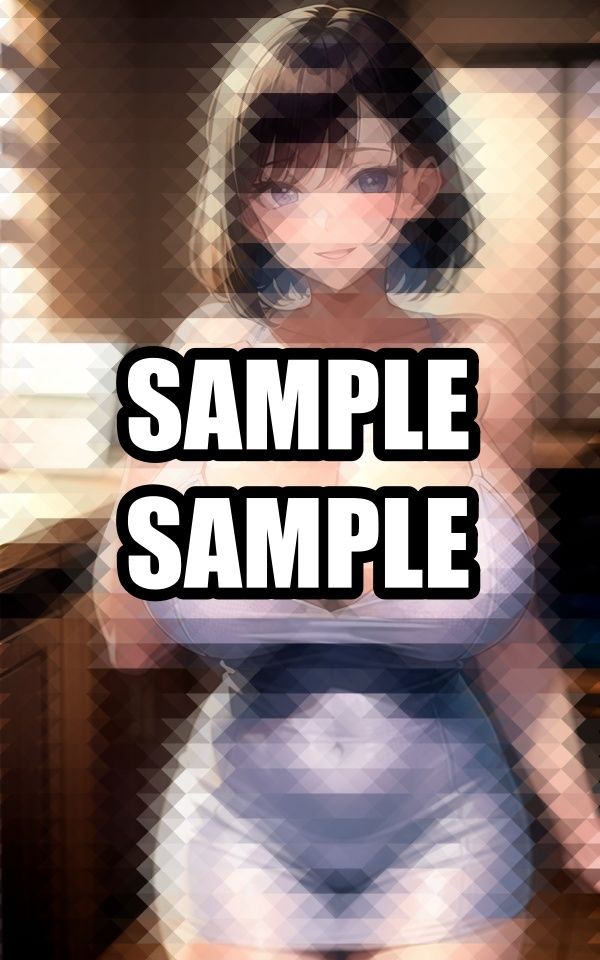 ノーブラキャミソール美女イラスト集 - サンプル画像 1