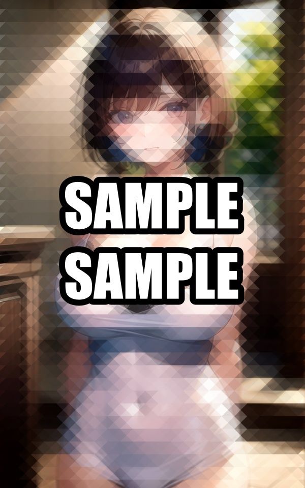 ノーブラキャミソール美女イラスト集 - サンプル画像 3