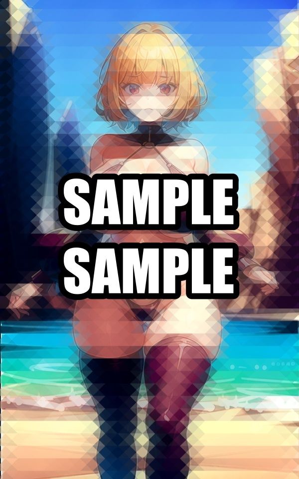 むっちり美女の水着グラビアイラスト集 - サンプル画像 1