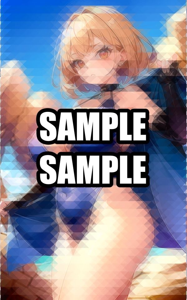 むっちり美女の水着グラビアイラスト集 - サンプル画像 2