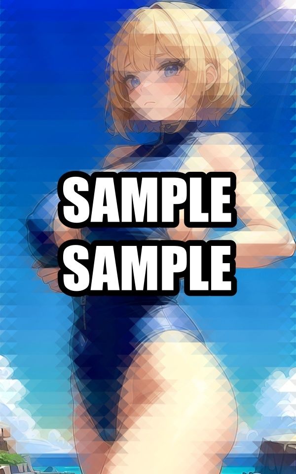 むっちり美女の水着グラビアイラスト集 - サンプル画像 4