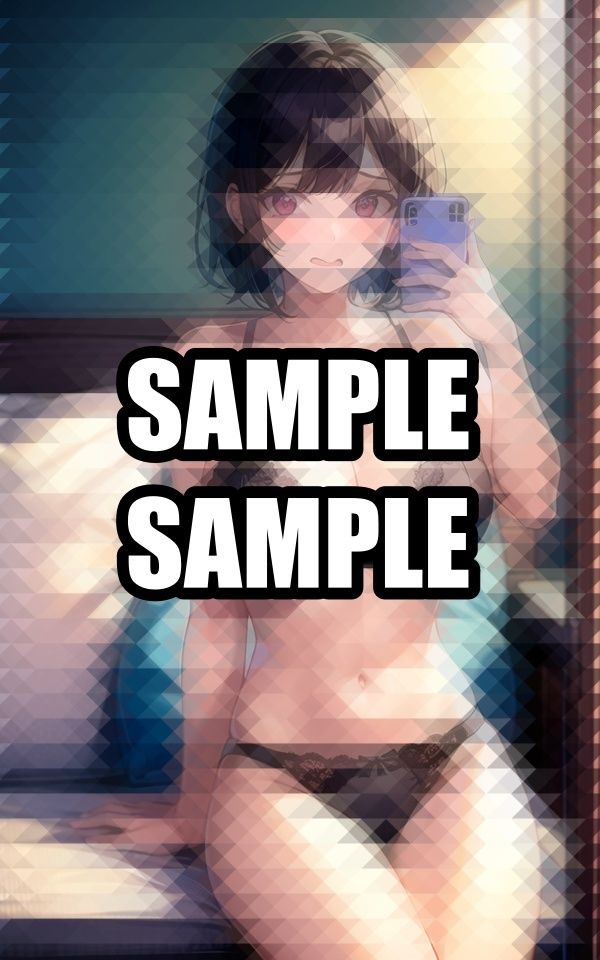 自撮りをしちゃう裏垢美女イラスト集 - サンプル画像 7