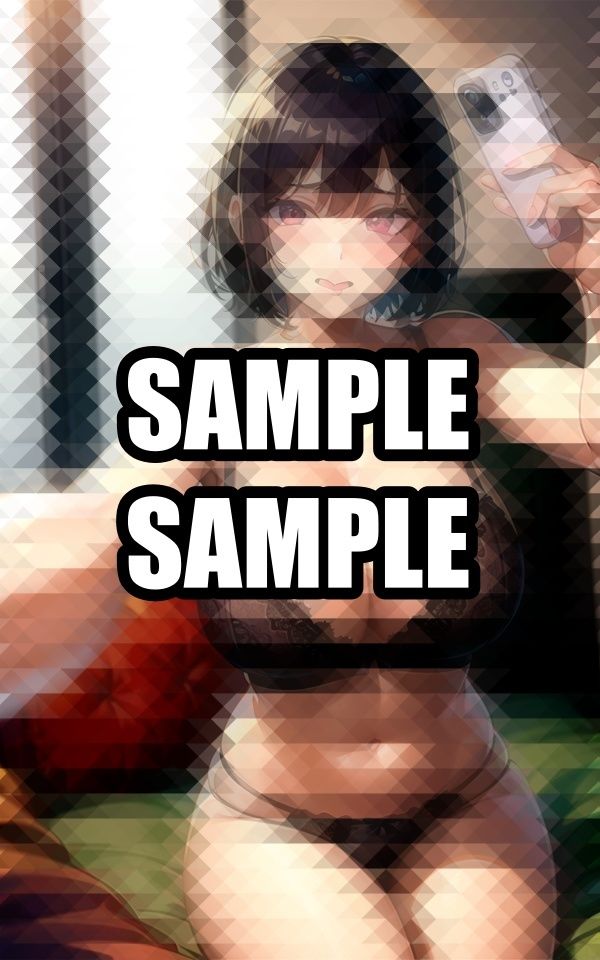 自撮りをしちゃう裏垢美女イラスト集 - サンプル画像 8
