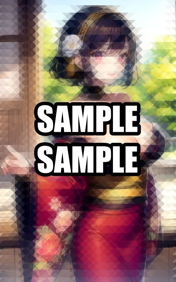 着物美女の横顔 - サンプル画像 1