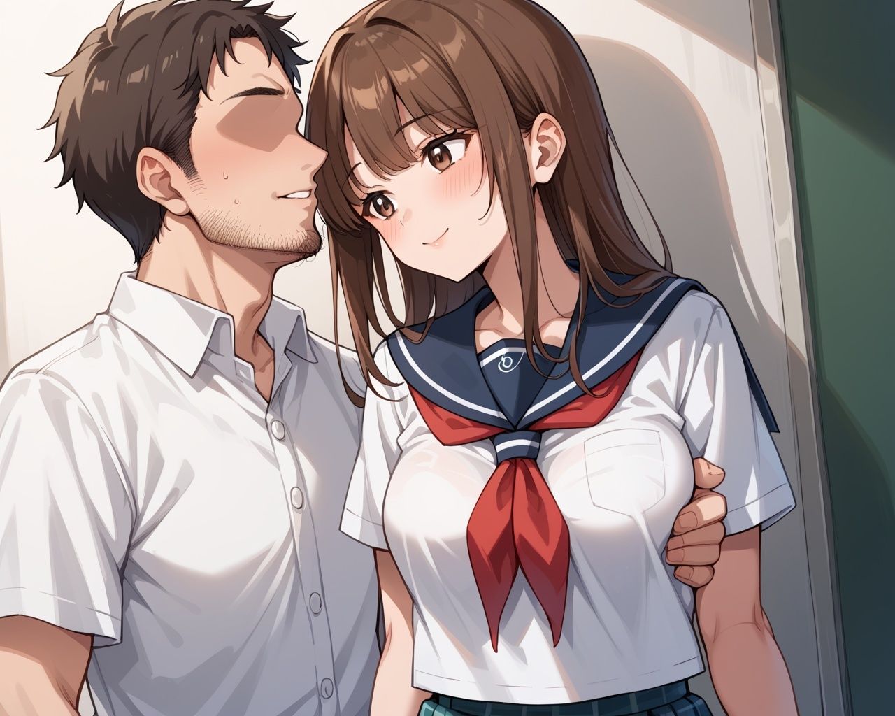 放課後にあった入社前のえっちな身体検査で性支配されるまで - サンプル画像 1