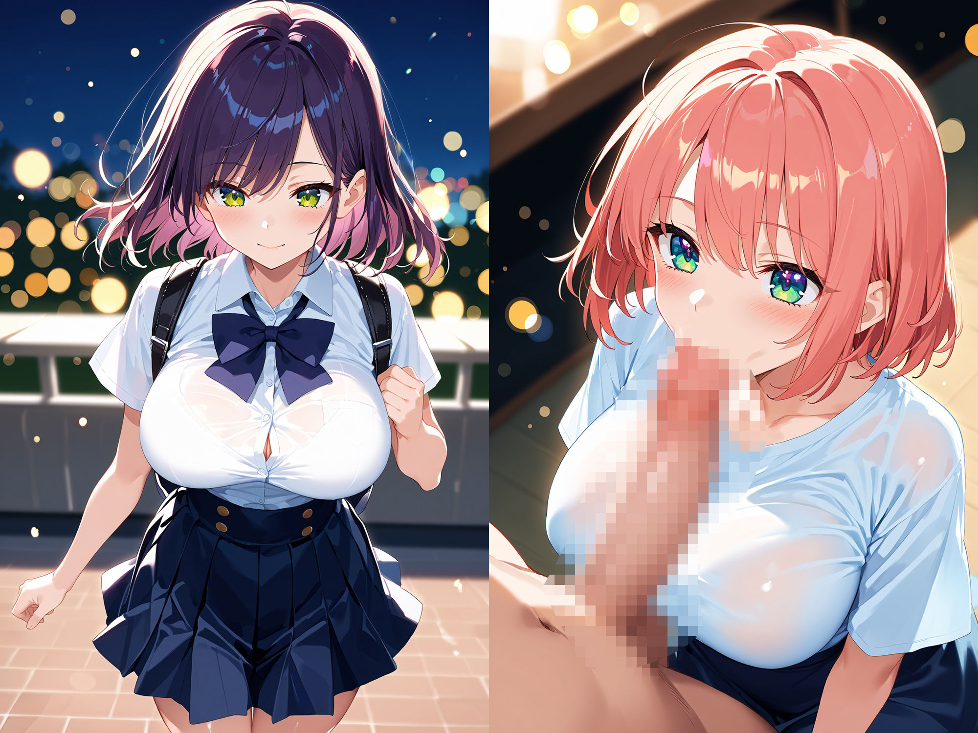 性処理のバイトを募集したら巨乳女子校生が来ちゃった件 - サンプル画像 2