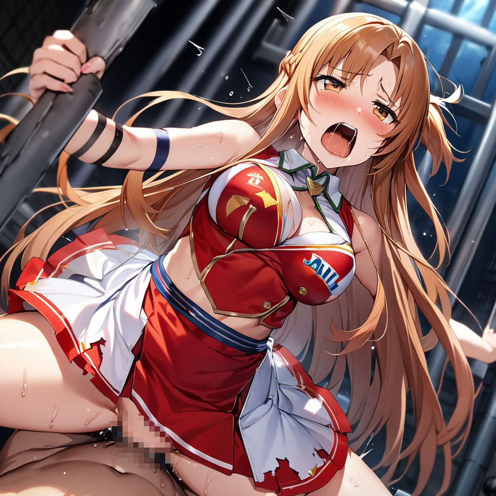 監獄 調教 レ〇プエロCG集 結〇アスナ編 コスプレ チアリーダー＆チャイナドレス＆メイド 〜 ソードアートオンライ〇 アスナ SA〇〜 【フルカラー全333枚】 - サンプル画像 2