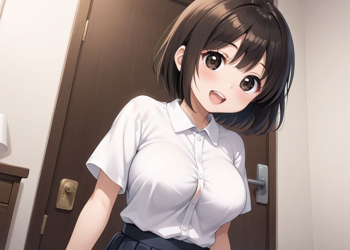 デカパイ少女をデリバリー - サンプル画像 1