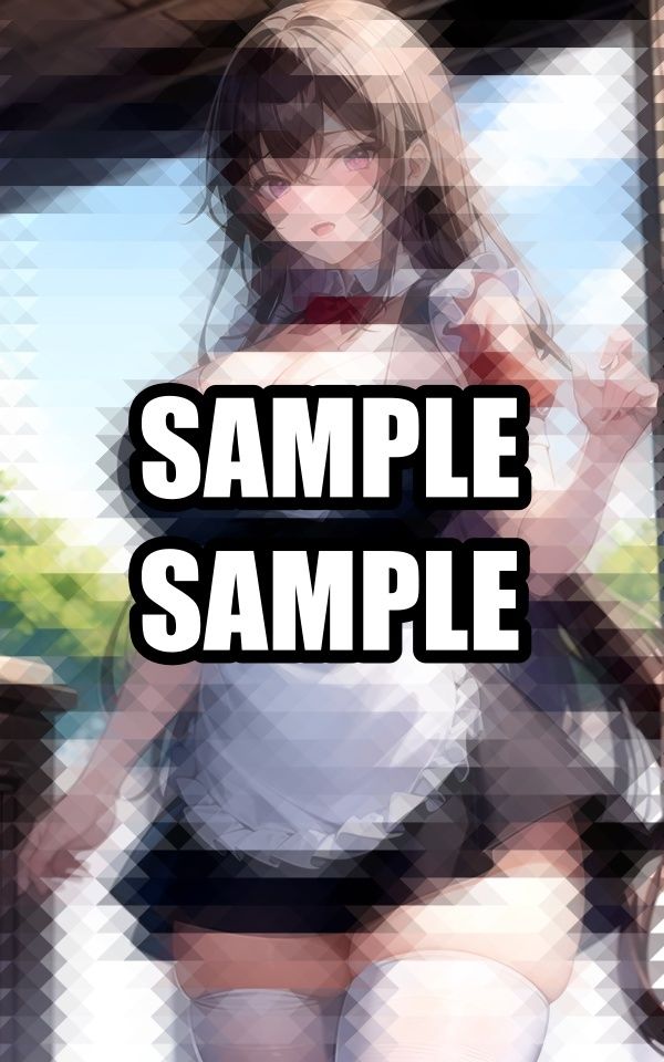 はちきれそうなウェイトレス美女イラスト集 - サンプル画像 8