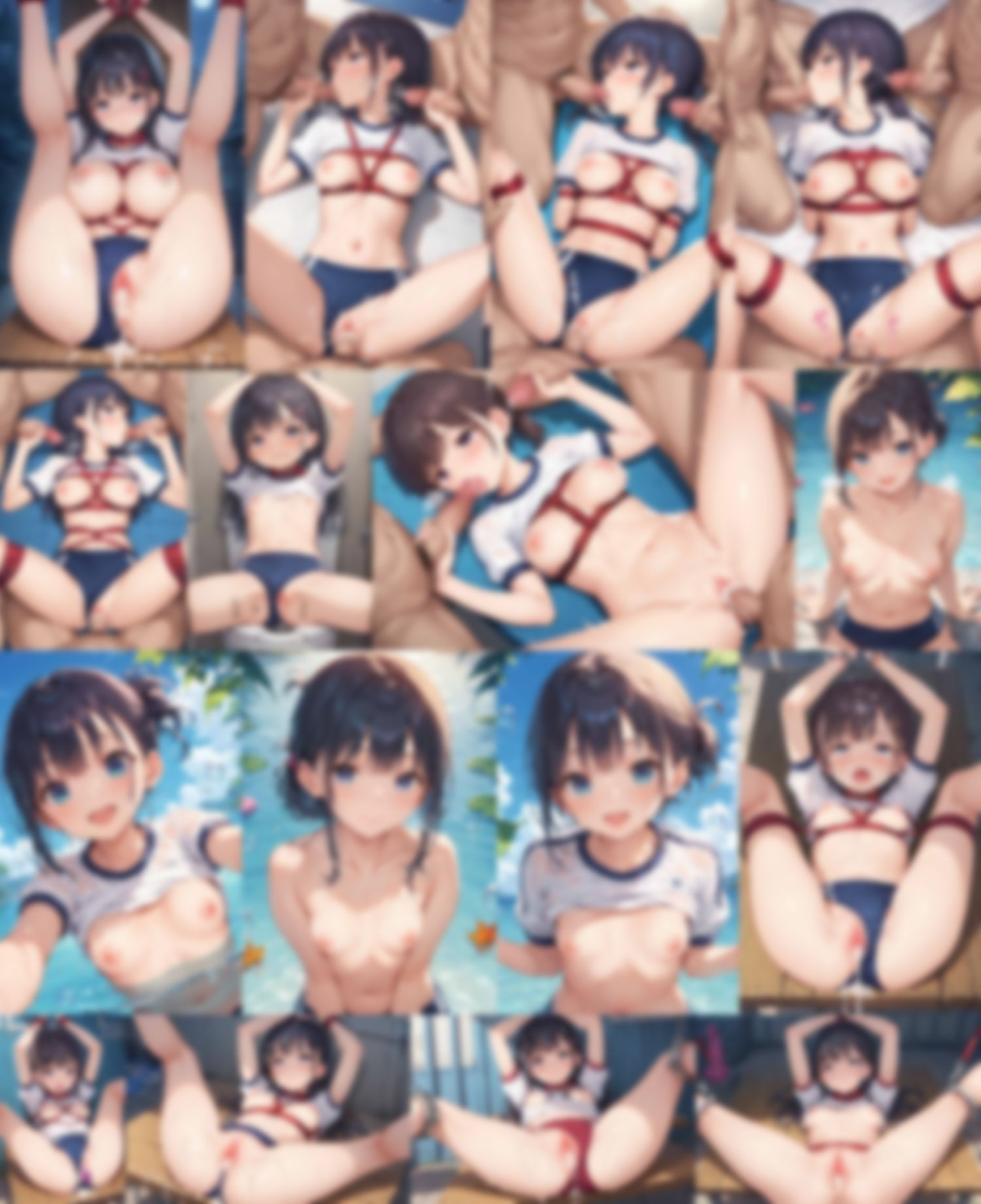 肉便器ブルマ少女にぶっかけ - サンプル画像 3