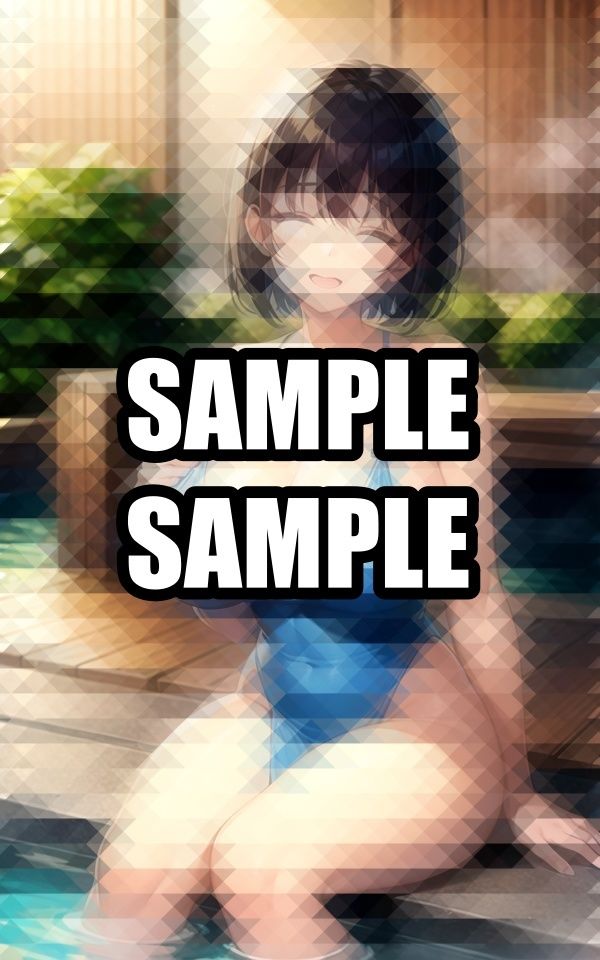 温泉のリラックス美女イラスト集 - サンプル画像 1