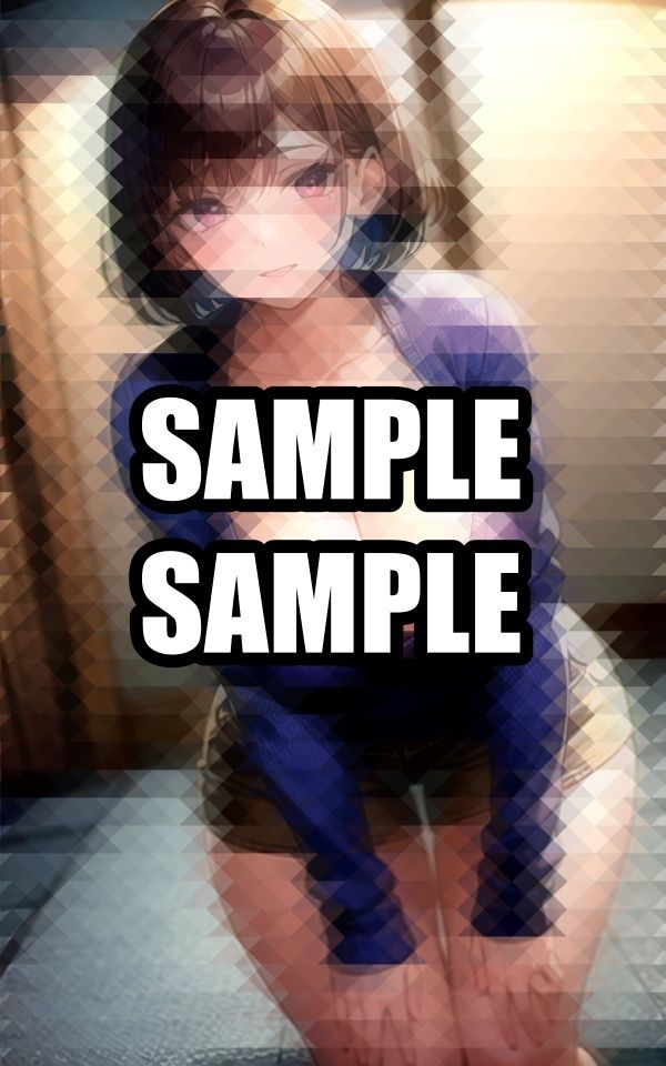 前かがみのニット美女イラスト集 - サンプル画像 5