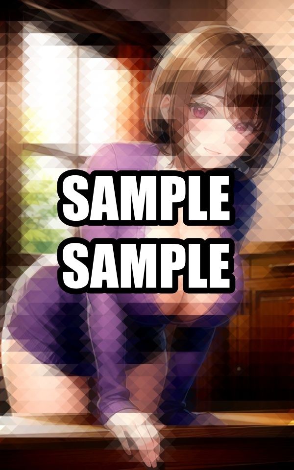 前かがみのニット美女イラスト集 - サンプル画像 6