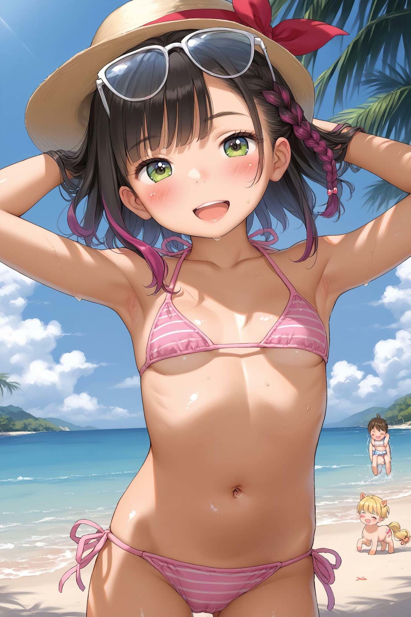 子〇たちの初めての南国ビーチ♪ - サンプル画像 6