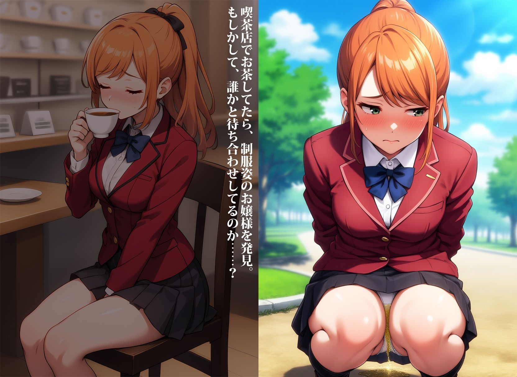 私立の学園に通ってるお嬢様のお漏らし - サンプル画像 5