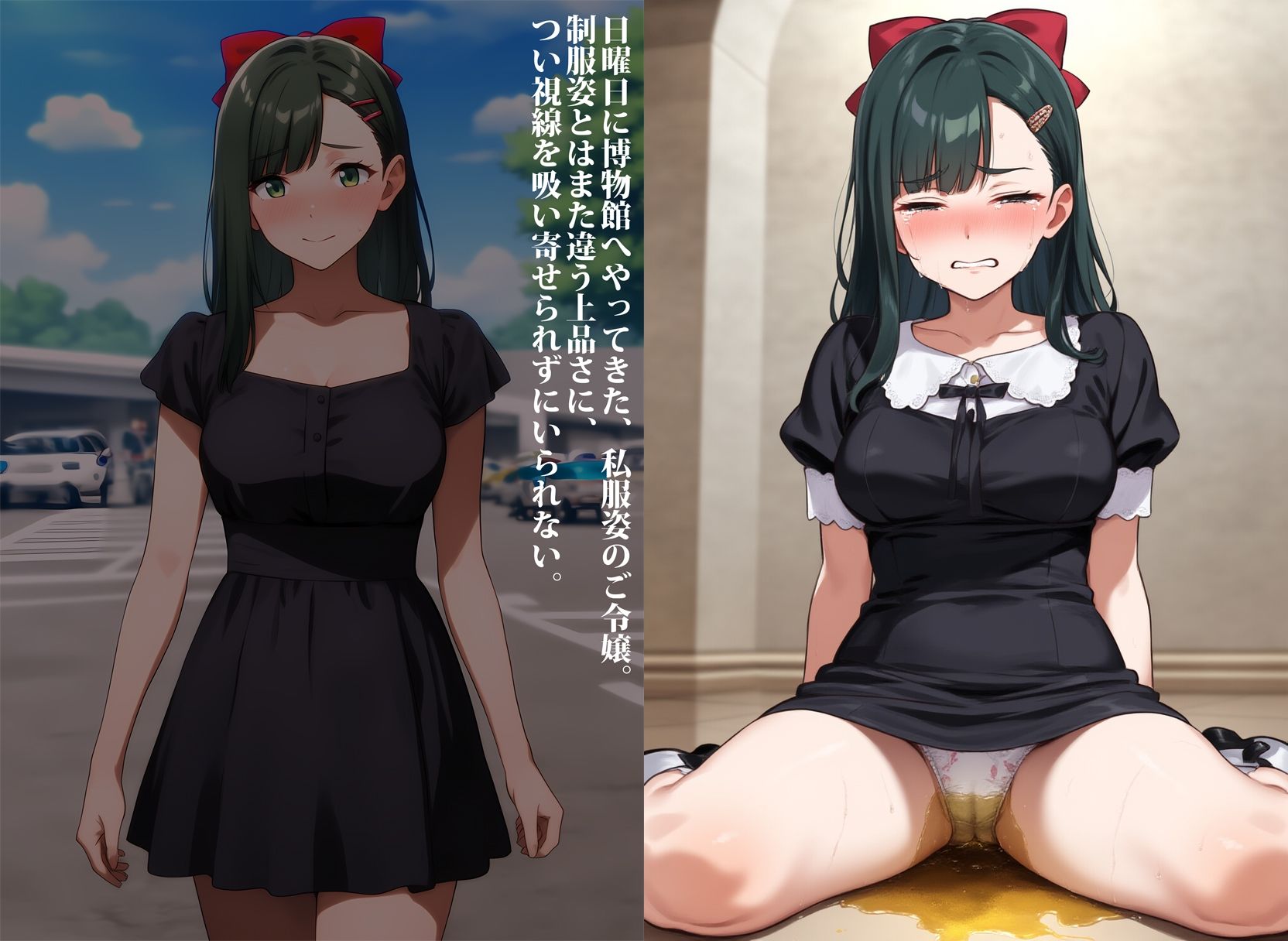 私立の学園に通ってるお嬢様のお漏らし - サンプル画像 7