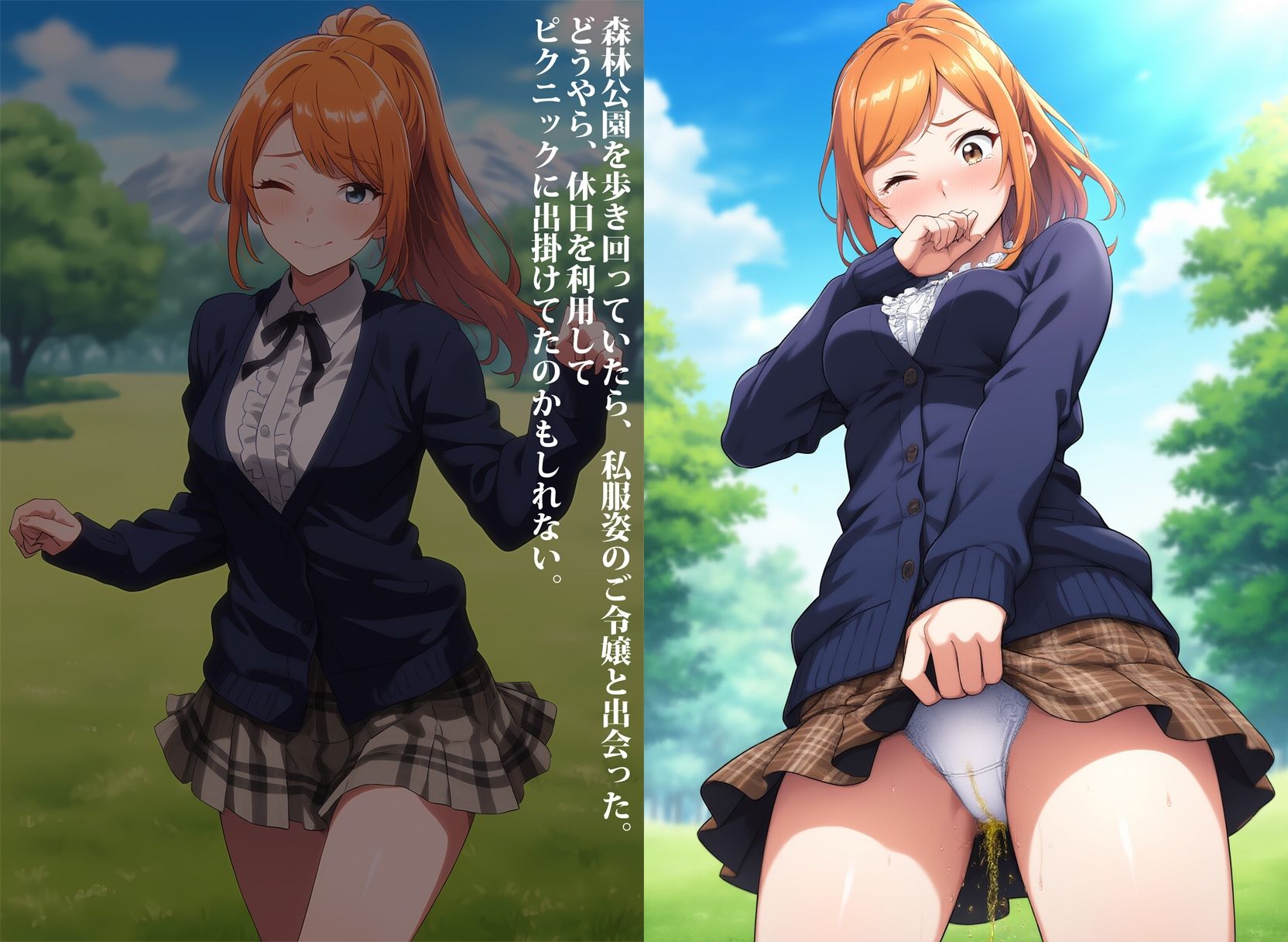 私立の学園に通ってるお嬢様のお漏らし - サンプル画像 10