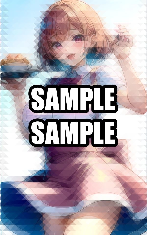 常連になりたいカフェのウェイトレス美女イラスト集 - サンプル画像 6