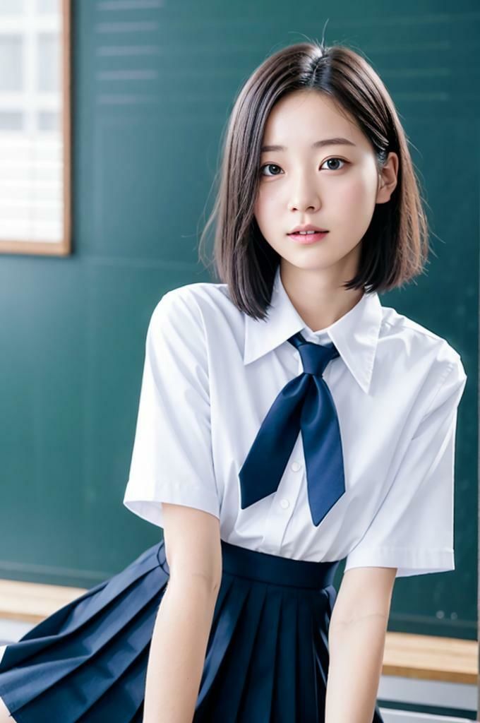 制服コスプレ美女【Japan AI Diva vol.18】 - サンプル画像 1