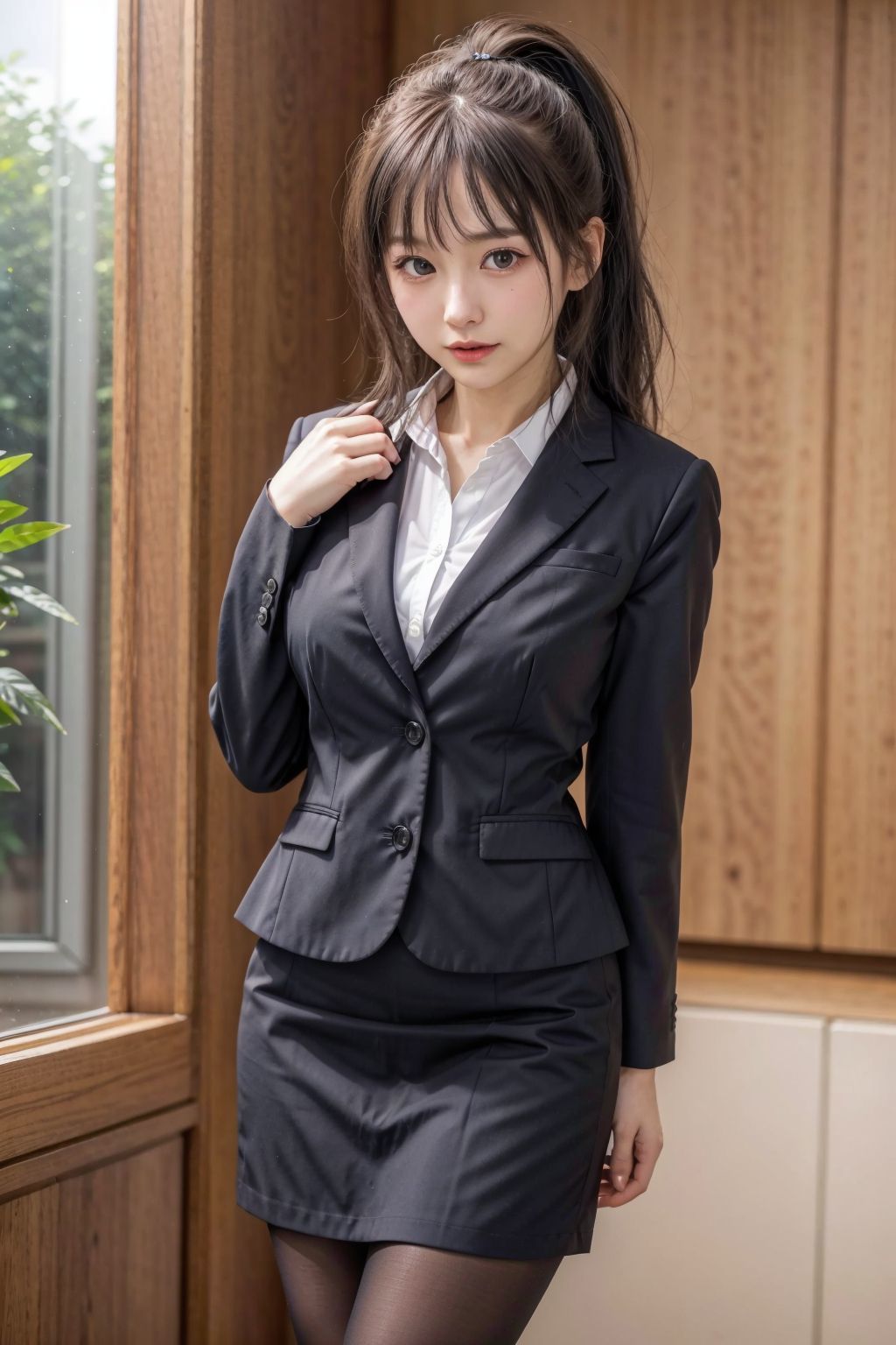 リクルートスーツを着た新入社員3 - サンプル画像 4