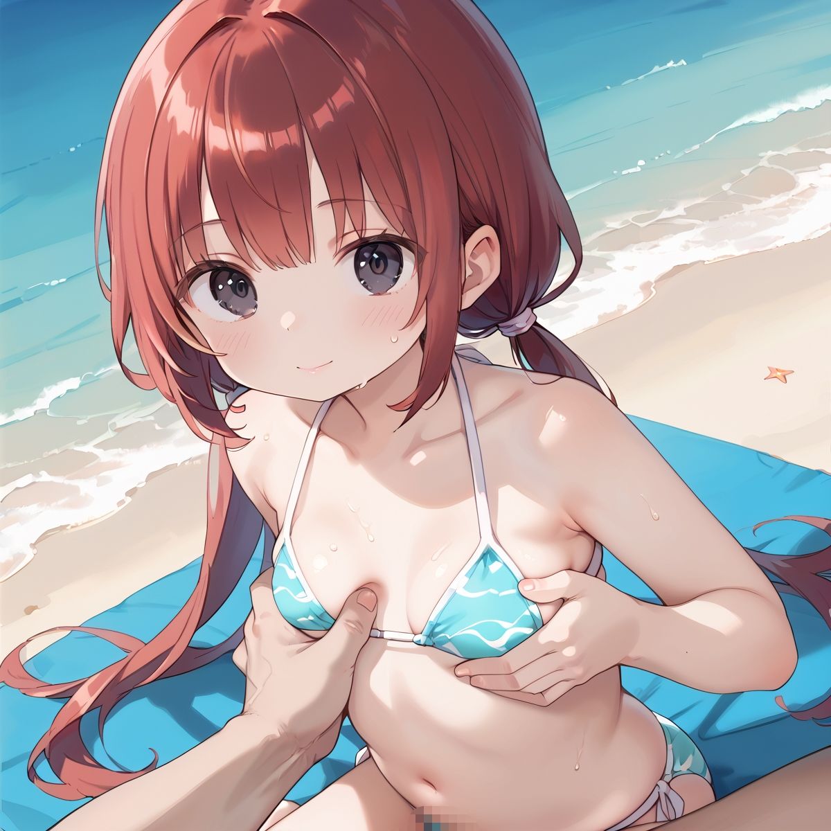 付き合い始めたばかりの彼女と波打ち際のアバンチュールvol.1 - サンプル画像 5